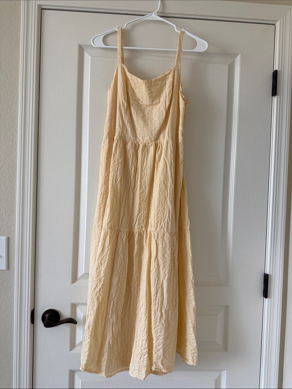 Lucky Brand Butter Yellow Maxi Dress